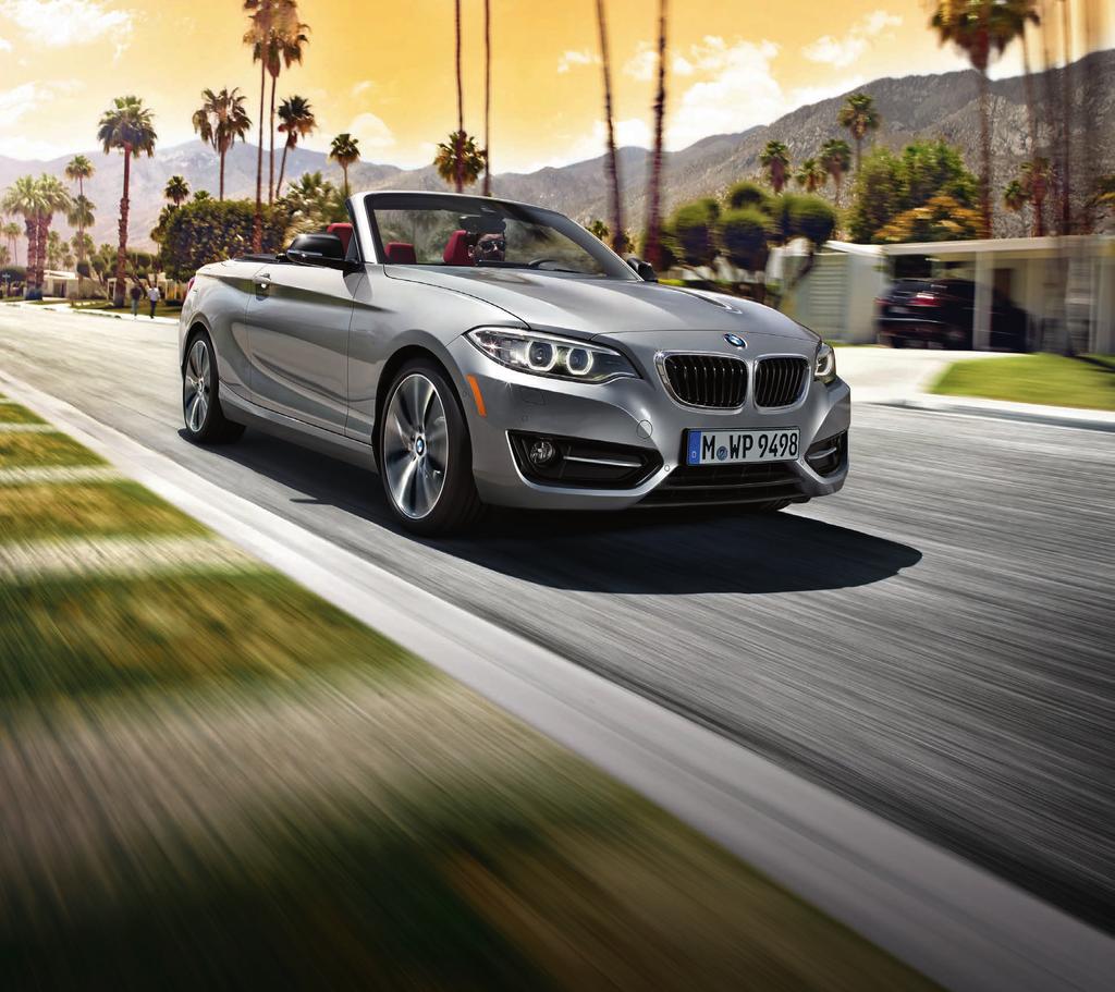 BMW 2 SERIES BMW 2 SERIES CABRIOLET. TOP DROPPER. In the all-new Cabriolet, vigorous 2 Series performance meets the allure of nature with a softtop that comes down in only 20 seconds.