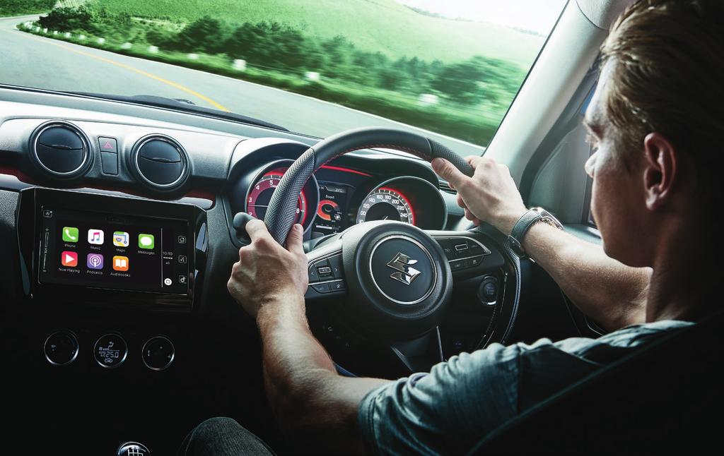 CLEVER CONNECTIVITY As you d expect, all-new Swift Sport is completely switched on when it comes to technology and connectivity.