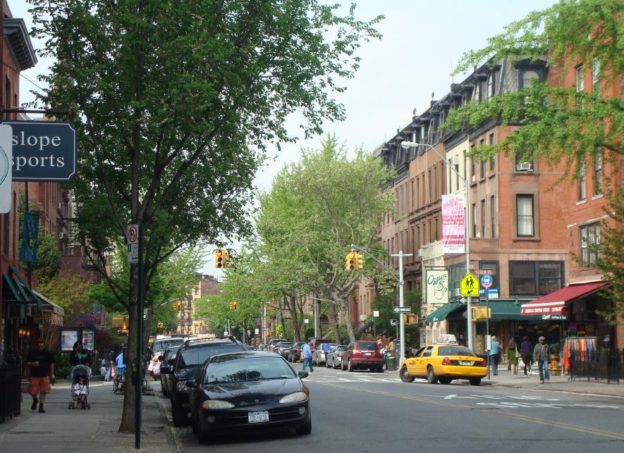 Park Slope, Brooklyn Retail corridor in primarily residential