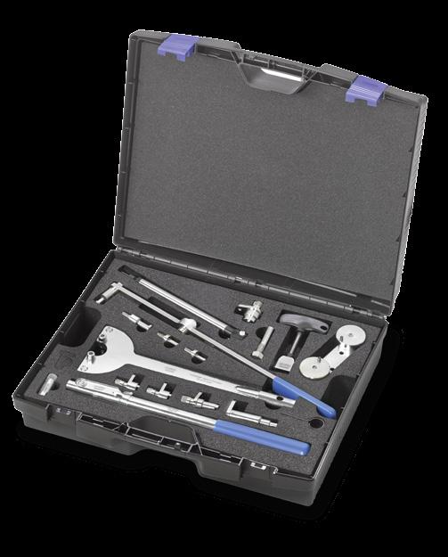 5 Special tools toolbox Always ready to go: The Ruville special tools toolbox. Extremely easy chain drive repair and installation.