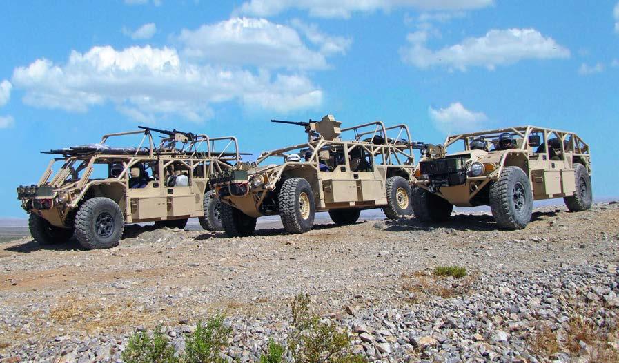 The Flyer Gen II Advanced Light Strike Vehicle, a joint venture formed by Flyer Defense and