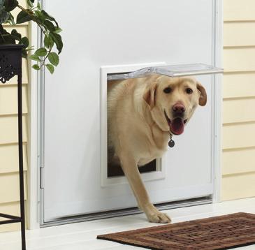 13) Easy one-handed retractable insect screen conveniently rolls in the frame of the door when not in use Keyed deadbolt