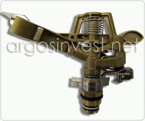 AR056 :: PERFORMANCE DATA part circle, zinc & brass impact sprinkler,1/2" male, NPT Operating Range: 2.00-4.00 bar Flow Rate: 0.57-1.18 m 3 /h Radius: 11.50-14.