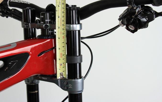 Removing the fork from the bicycle provides easy access to internal components and is more convenient