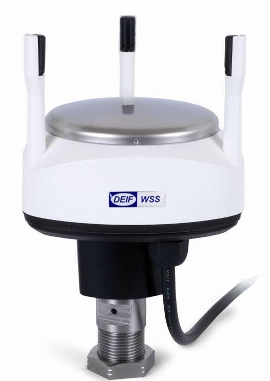 Wind sensor static WSS/WSS-L Technology DEIF Static Wind Sensor Technology uses ultrasound to determine horizontal wind speed and direction.