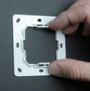 Take the rear mounting plate and hold it up to the desired mounting location.
