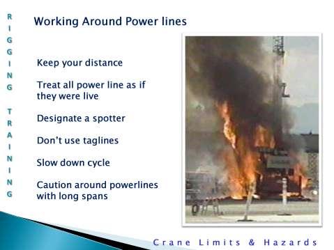 Working around power lines: High voltage electrocution is the largest single cause of fatalities associated with cranes. All can be prevented.