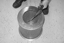 MAINTENANCE CLEANING THE DUST FILTER MAIN BRUSH Use one of the following methods to clean the dust filter: SHAKING--Press the filter shaker switch. Check the brush daily for wear or damage.