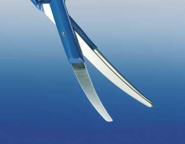 Design of the bipolar KLS Martin scissors The two blades of the scissors are electrically
