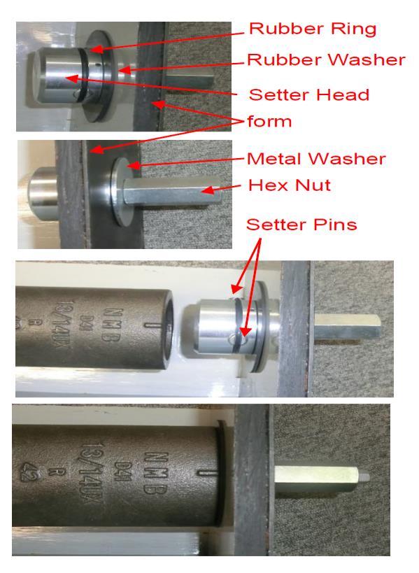 Table III-3: Dimension of Sleeve Setter Pin Setter Type Pin Setter Head Diameter, inch Head Height, inch Length of Hex Nut, inch Length of Shaft, Inch Overall Length of Pin Setter, inch PS0810 1-5/8