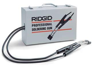 Flameless soldering easy-to-use. Six feet of cable. Built-in handle and cord wrap. Specially designed for repair and renovation jobs. RT-100 RT-175 Soft solders 1 4" - 3" tube.