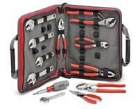 6-in-1 multidriver has a contoured handle for superior feel and torque, plus easy to access reversible tips. Length Capacity in. mm in. mm lb. kg 20243 Hand Tool Variety Case 9.5 4.