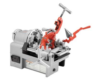 1215 Threading Machine Capacities Pipe: 1 4"-1 1 2" (6mm-37mm). Bolt: 5 16"-1" (6mm-25mm). Features Compact, lightweight design. One-piece aluminum housing. Two easy-to-use carrying handles.