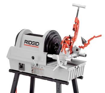 1822-I Threading Machine Capacities Pipe: 1 8"-2" (3mm-50mm) 2 1 2"-4" (62mm-100mm) with 141 geared threader Bolt: 1 4"-2" (6mm-50mm) Features Heavy Duty Automatic Chucking.