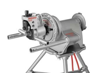 The 960 Roll Groover mounts on the RIDGID 300-Power Drive for convenient grooving of steel and copper pipe.