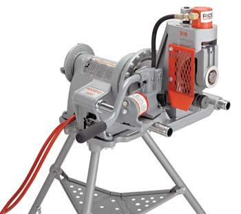 918 918 Hydraulic Roll Groover The RIDGID 918 Hydraulic Roll Groover features a powerful 15-ton hydraulic ram in a compact, easy to transport unit.
