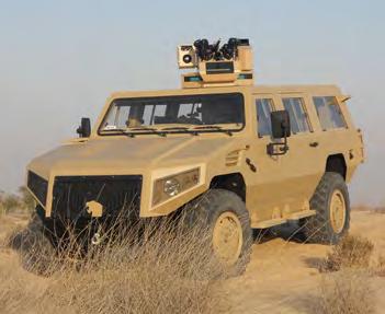 The Overhead Manned Turret (OMT) is an enclosed turret for Light Armoured Vehicles (LAV) or Mine Protected Vehicles (MPV), operated by one crew member.
