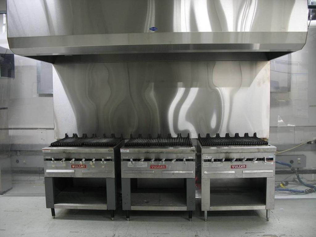 Underfired Gas Broiler (Heavy-Duty) Matrix The heavy-duty challenge was comprised of three 3-foot, underfired gas broilers, which were tested in a static (no operator movement) condition.