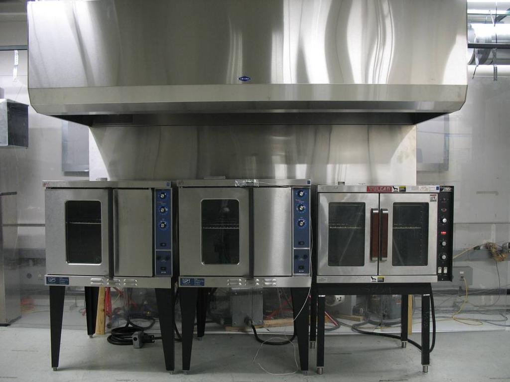 Full-Size Convection Oven (Light-Duty) Matrix The light-duty test matrix consisted of three full-size electric convection ovens, which were tested in a static (no operator movement) condition.