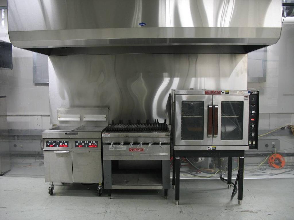 2-Vat /Broiler or Griddle/Convection Oven (Combination-Duty) Matrix The combination duty test matrix consisted of the 2-vat fryer in the left position, the 3- foot underfired broiler in the center