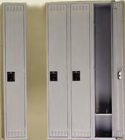 TENNSCO TM Lockers Tennsco lockers are built to be durable and quiet.