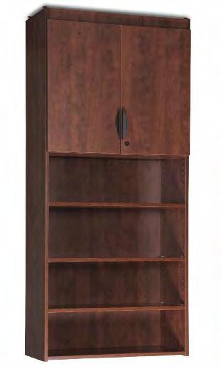 provide extra storage. These bookcases also match the Premiera Laminate casegoods as shown on pages 8-9.. Quarter Round Corner Bookcase PRM-PL6 5" x 5" x 66"h List Price $479.