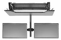lbs Slim design great for corners Grommet hole to mount optional monitor arm for single or dual monitors (sold separately -