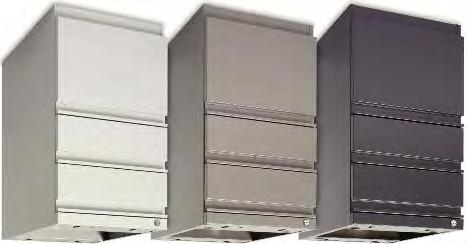 TERA Mobile Pedestal Files Features include: Full extension file drawers and box drawers Precision ball-bearing suspension Accommodates letter-size hanging