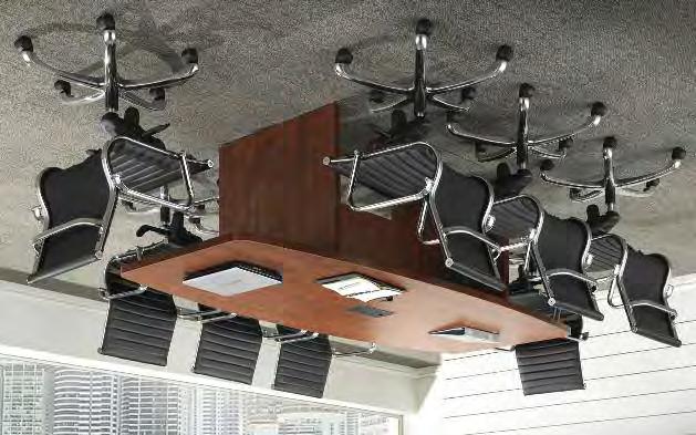 PREMIERA Conference Tables by Performance Premiera conference tables by Performance feature durable laminate surfaces with mil PVC Tough Edge.
