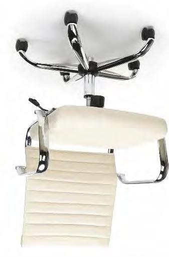 00 IN STOCK: Black Bonded Leather/Chrome White Bonded Leather/Chrome TERA Ribbed Leather Chair With contemporary styling, these chairs are