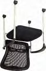 and depth lumbar adjustment T0 Black fabric seat IN STOCK: Black/Black Mesh/Silver 6. Mid-Back Chair (Back View) NTF-560-Y-A8 $755.00 $59.