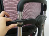 It is recommended that each user adjust their chair height so that their knee angle can maintain a 90 angle with the underside of your upper leg, Your feet must be laying flat on the floor for it to