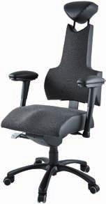 max Ergonomic chair for tall (robust) body type 10 kg max 350 lb max Ergonomic chair for robust body type D the highest point seat height (A): 52