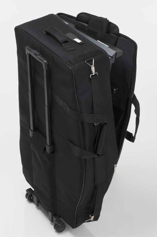 A and S102.A.2H models It allows to carry the chair with ease and protects it from scratches and bumps. With shoulder strap and handles.