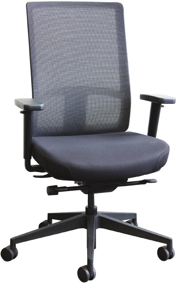 CraveTM Series 803 Mesh Back Chair Specifications 803 Mid Back Mesh Synchro Tilter - Pneumatic seat height adjustment. Side activated seat depth adjustment (seat slider).
