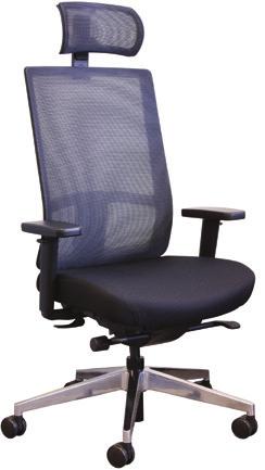 CraveTM Series 804 Mesh Back Chair Specifications 804 Mid Back Mesh Synchro Tilter - Pneumatic seat height adjustment. Side activated seat depth adjustment (seat slider).