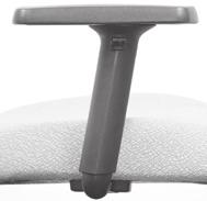 808-02 Mid Back Multi-Tilter - Pneumatic, soft descent seat height   control.
