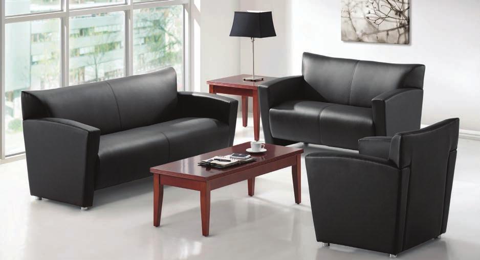 C. D. B. A. E. Manhattan Leather Reception Seating Contemporary styling and exceptional value makes the Manhattan Series an outstanding choice.