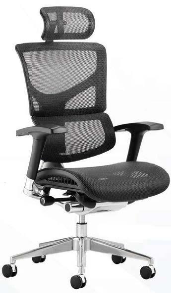 Choosing the right chair Headrest Additional upper body/head support for longer term users who want futher support to their head and back.