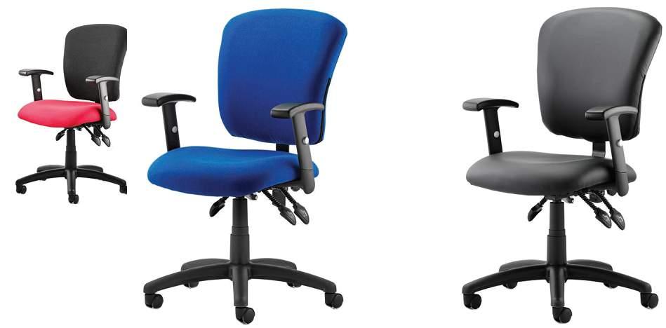 Toledo Fabric RRP 230 Bespoke Seat 272 Contoured foam seat and back for extra comfort 3 lever mechanism with independent seat and back adjustment arms with soft yet durable pad Toledo Leather RRP 230