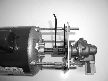 Assembly (If pump and motor are pre-assembled, skip assembly.) The pump is supplied already mounted to an adapter bracket and ready for attaching to your motor.