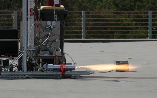 Figure 15. Still image of hot fire testing.
