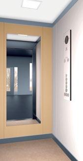 Skirting F04 F05 F06 F11 For double entrance, the rear wall panel finish is placed on the wall opposite to COP.