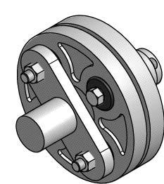 This arrangement loads all bushings in parallel and produces maximum torque capacity and a less resilient coupling. Series Arrangement This arrangement requires an even number of bushings per flange.
