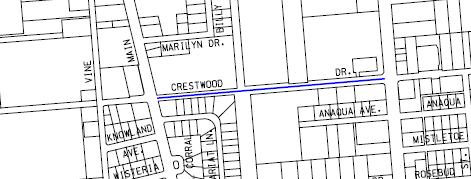 Crestwood Drive Main to Navarro Add exhibits here Consists