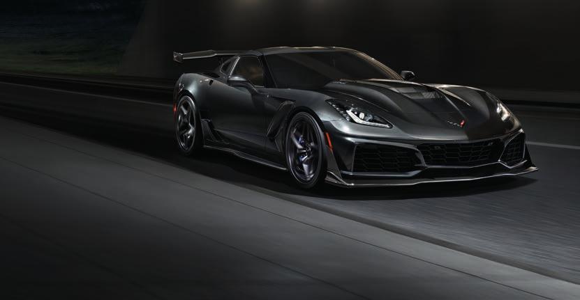 MASSIVE COOLING CAPABILITY. LT5 engine power is enhanced by four additional ZR1 fiber hood that exposes a carbon-fiber engine cover. Front-end design radiators.