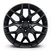 5" Front and 20" x 10" Rear Z51-Style 5-Split-Spoke Aluminum Wheel in Satin Black with Yellow Stripe 19" x 8.5" Front and 20" x 10" Rear Motorsports Aluminum Wheel in Black 19" x 8.