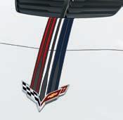 Stripe 1, 3 with Torch Red Fender Hash Marks 4 Jake Carbon Flash Metallic Two-Tone 3, 9 FULL-LENGTH RACING STRIPE PACKAGE
