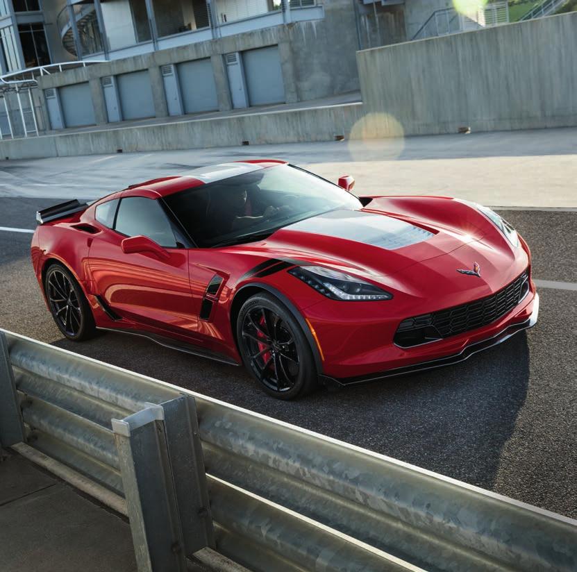 GRAND SPORT COUPE. The name is a nod to special lightweight Corvette race cars from the early 1960s.