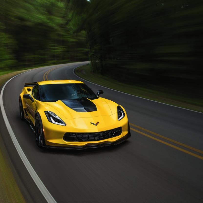 Z06 COUPE. Developed in tandem with the Corvette C7.R race car and offering 650 horsepower and 650 lb.-ft.